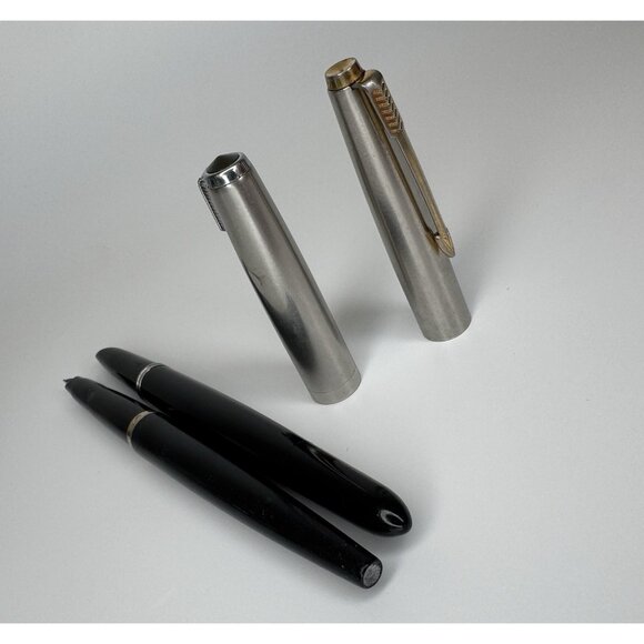 Parker 51 Fountain Pen Set Vintage Box Bejeweled Black - Picture 6 of 7